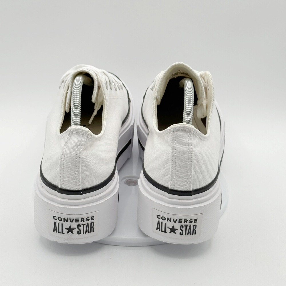 Converse Chuck Taylor All Star Double Stack Low Size 11 Womens White/Black NEW - Picture 9 of 10